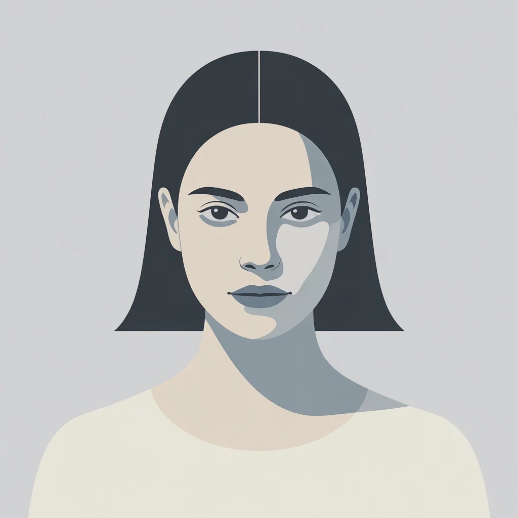 InkFiction Minimalist style AI-generated avatar for journal entries