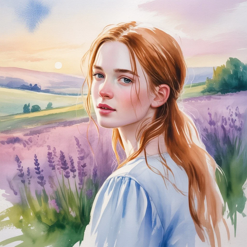 InkFiction Watercolor style AI-generated avatar for journal entries